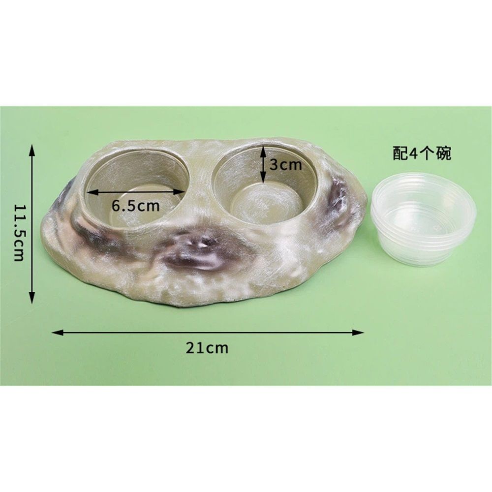Tree dwelling pet food bowl lizard palace guard water bowl strong magnetic suspension fruit puree suction cup climbing pet feeder  with 4PCS Feeding Cups （cyan） - Image 5