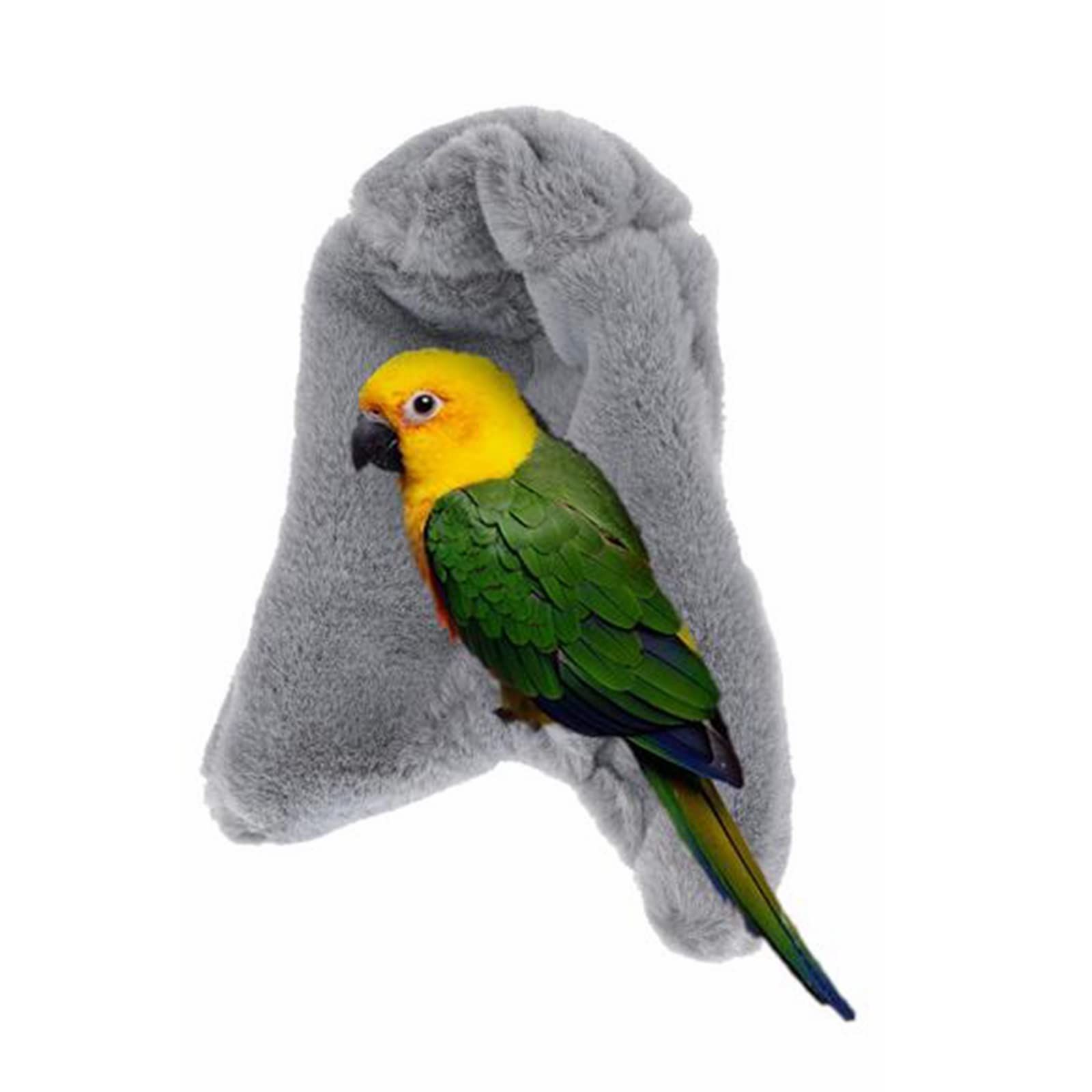 2 Pieces Comfort Corner  Bird Blanket, Cuddle Nest Hanging Toy for Bird Cage, Warm Bird Shelter Bed for Small and Medium Parrots, Cockatiel Pigeon and Lovebirds (M) - Image 3