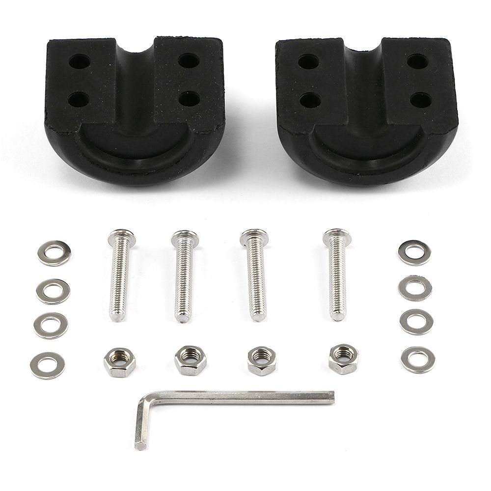 Winch Cable Hook Stopper, Rubber Winch Stopper for Wire & Synthetic Rope, with Stainless Steel Screws and Nuts Allen Wrench, (2-Pack black) - Image 3