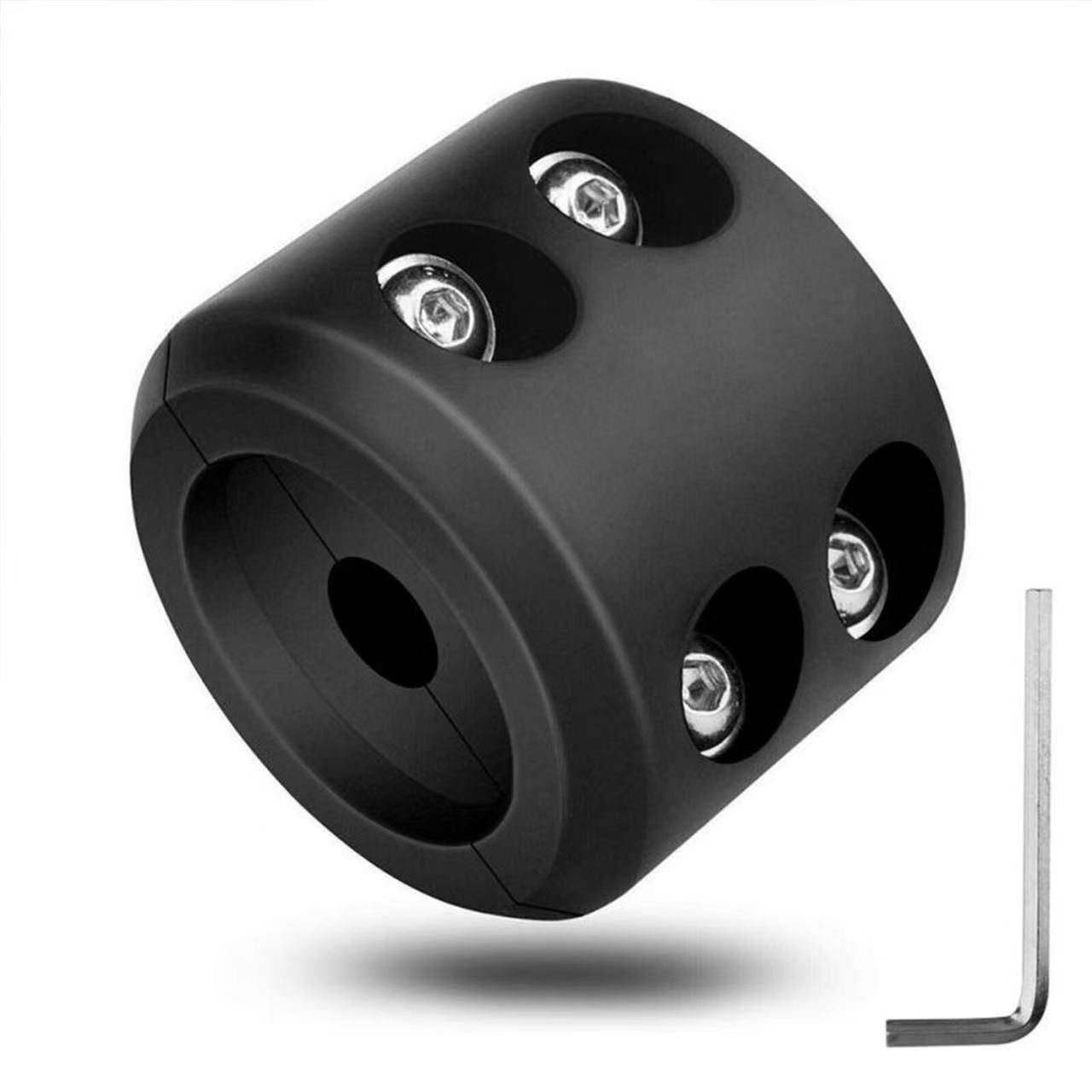 Winch Cable Hook Stopper, Rubber Winch Stopper for Wire & Synthetic Rope, with Stainless Steel Screws and Nuts Allen Wrench, (2-Pack black) - Image 4