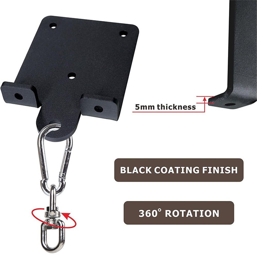 Punching Bag Hanger for Heavy Bag Beam Mount Hardware 360° Rotation Boxing Bag Ceiling Mount I-Beam Heavy Bag Hanger Beam Mount Hooks - Image 3