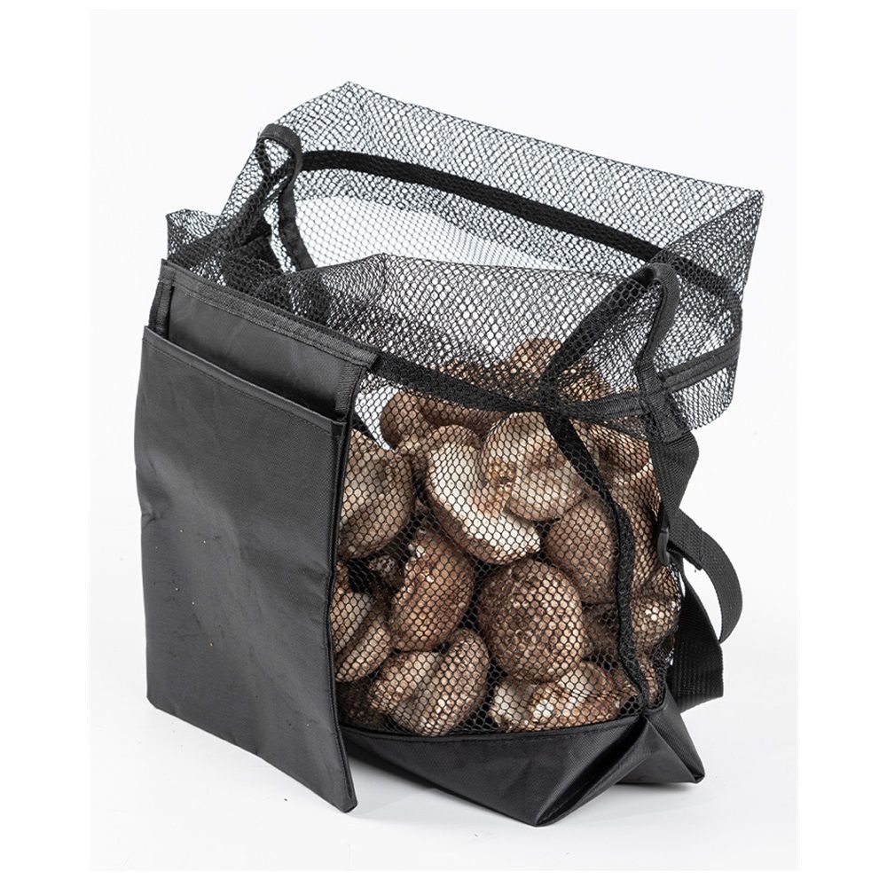 Mushroom Foraging Bag - Foraging Kit , Adjustable Shoulder Strap, Mushroom Basket with Smartphone Pocket - Mushroom Hunting Bag,(black) - Image 4