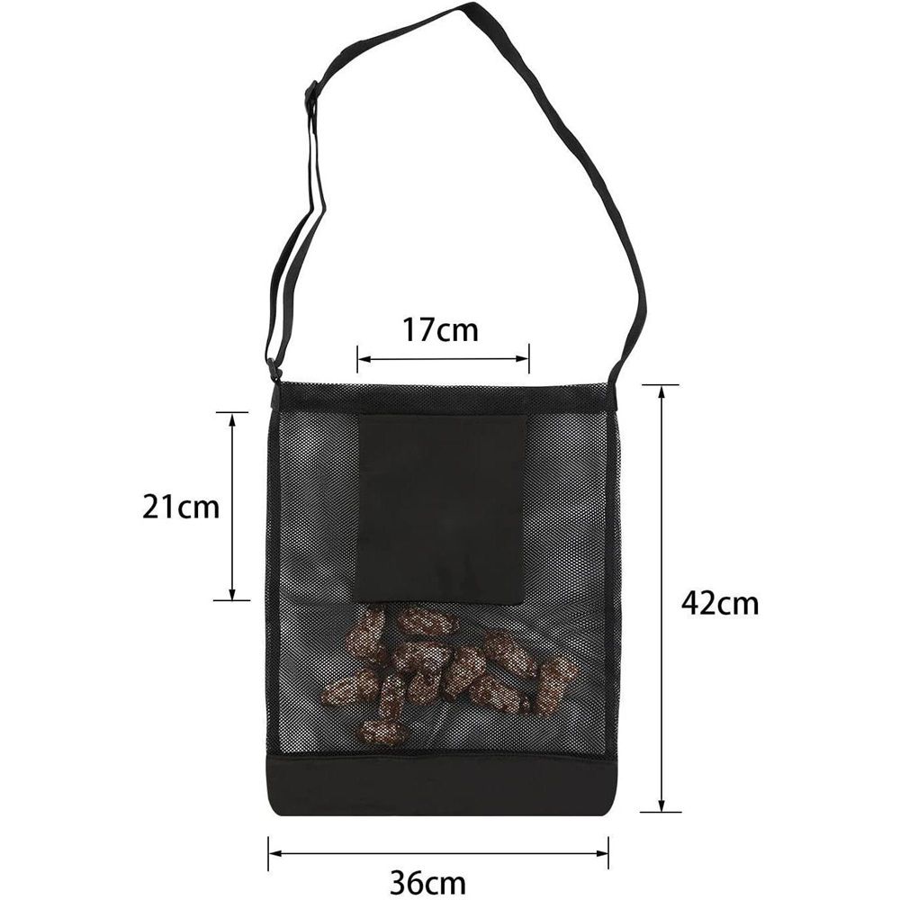 Mushroom Foraging Bag - Foraging Kit , Adjustable Shoulder Strap, Mushroom Basket with Smartphone Pocket - Mushroom Hunting Bag,(black) - Image 5