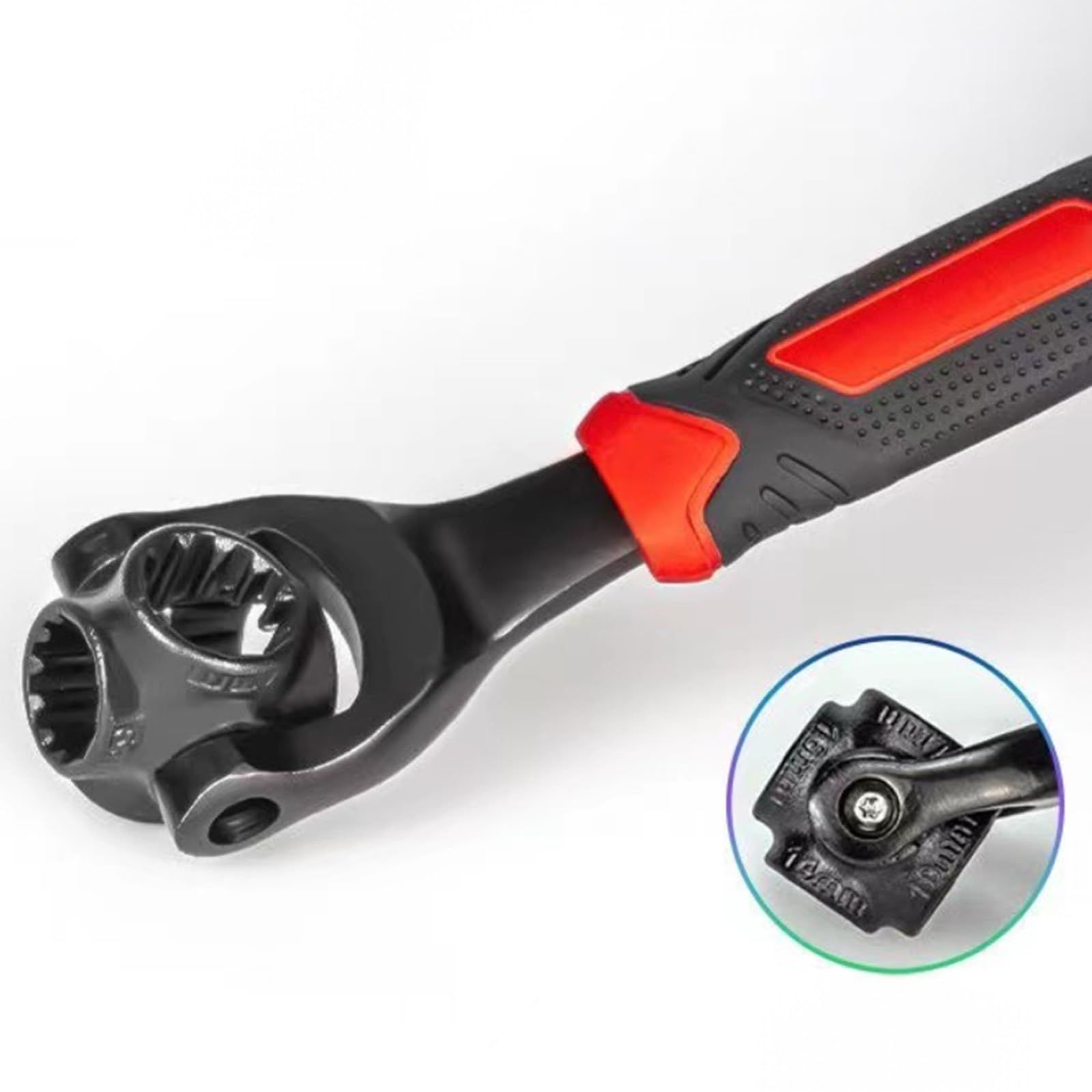 Universal Socket Wrench 8in 1 Wrench Multifunction Wrench Tool with 360 Degree Rotating Head, Spanner Tool for Home and Car Repair（Black） - Image 3