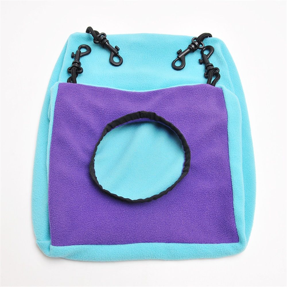 Small Animals Cube Hammock for Ferret, Rat, Chinchilla, Squirrel, Guinea Pig Cage Hanging Warm Hideout Bed - Image 4