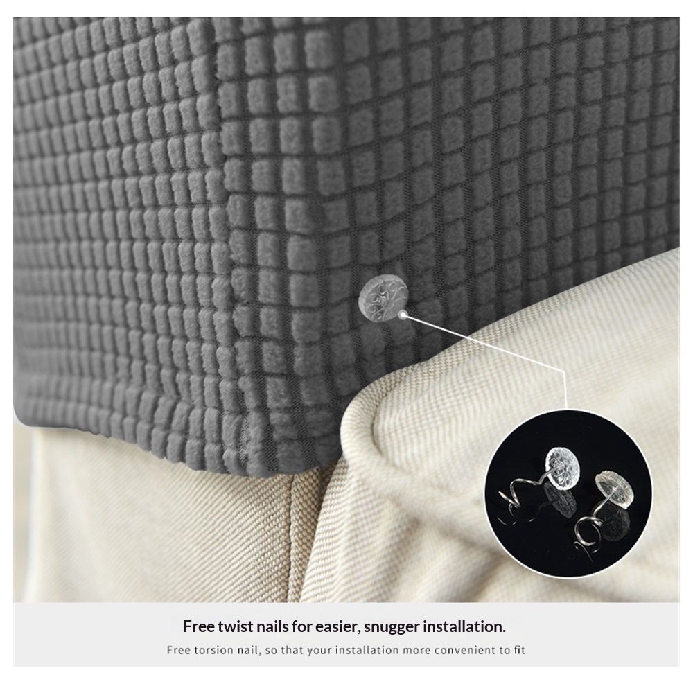 Machine washable household sofa armrests, chair covers, elastic sofa armrests covers (2-piece set of armrests, dark gray) - Image 4