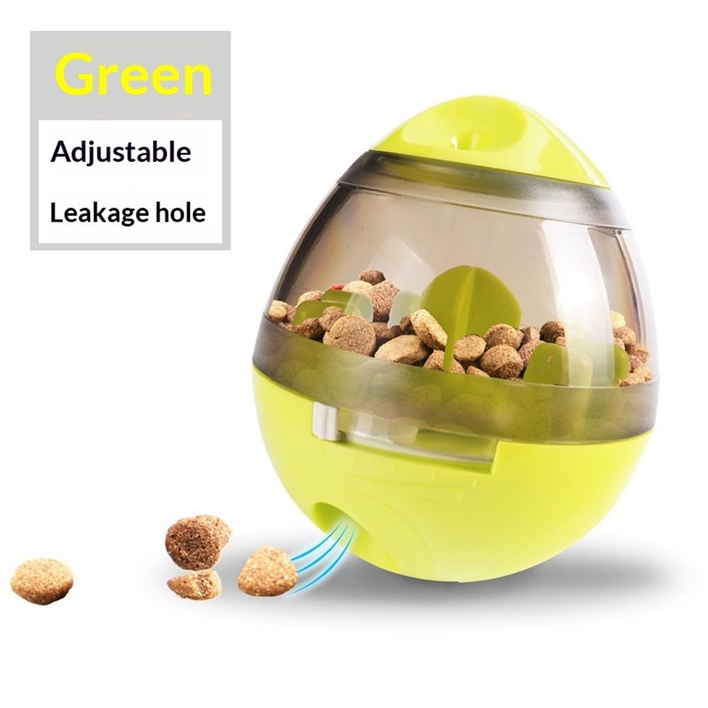 Dog & Cat Interactive Mental Stimulation Toy, Puzzle Treat Ball , Slow Feeding Ball,Puppy Herding Egg Treat Dispenser Tumbler (Green,oniy box) - Image 1