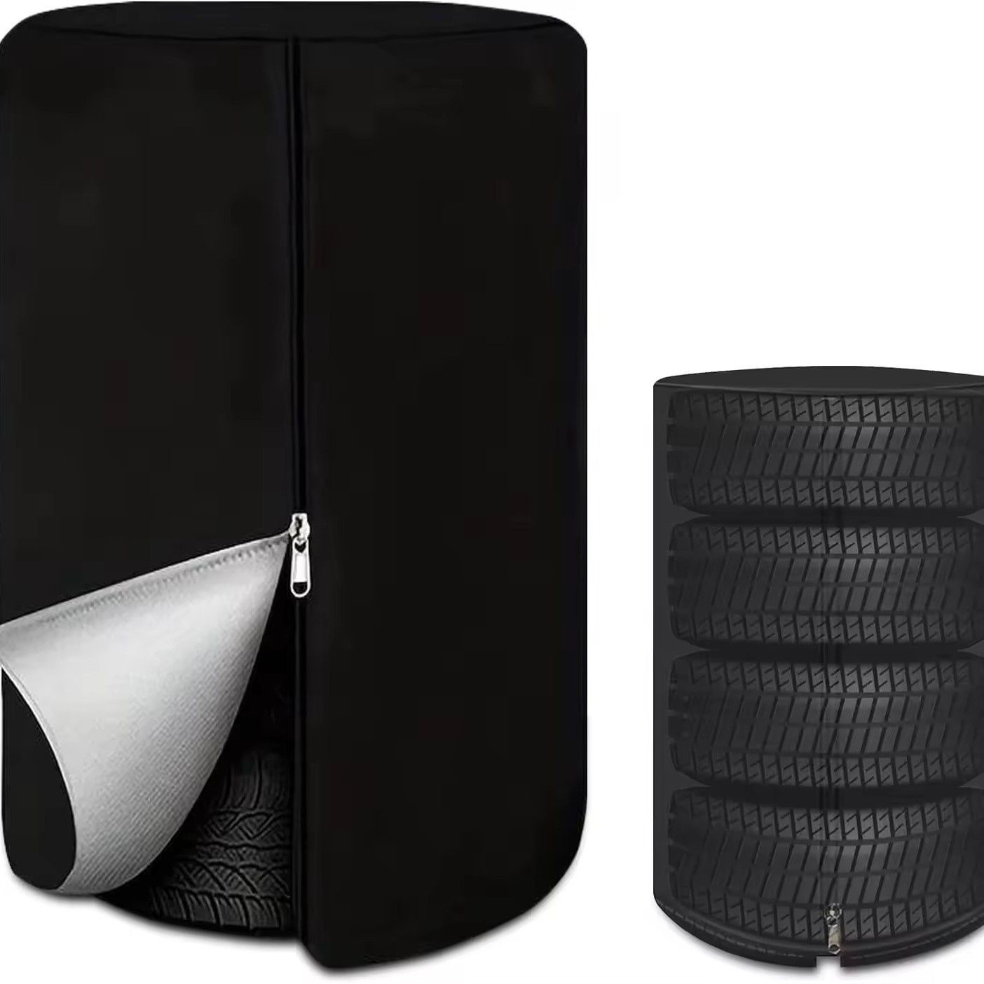 Tire Covers for Storage Large Tire Storage Bags Waterproof for Outdoor Indoor Update (Holding 4 Tires Up, Diameter 32