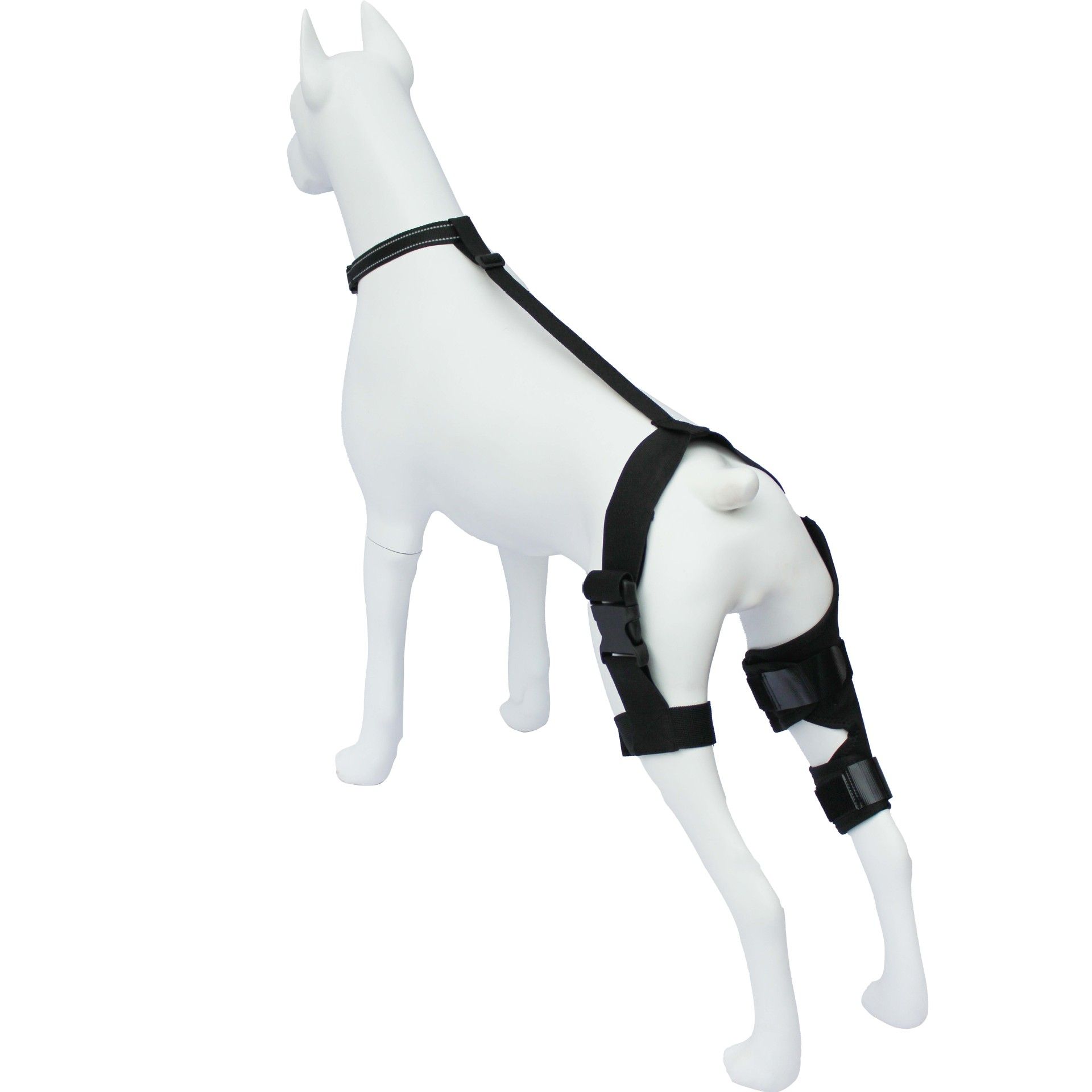 Dog Knee Brace Dog Brace Hind Leg Dog Knee Brace with Extra Collar and Support Treats Kneecap Dislocation Arthritis（S） - Image 1