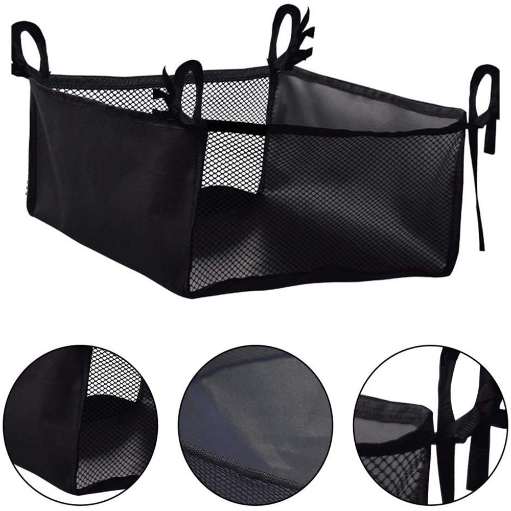 2 pack Wheelchair Bag, Rollator Seat Bag, Wheelchair Storage Bag, Side Storage Organizer, Lightweight and Heavy Duty Travel Tote, Under Seat Large Capacity Reusable Backpack Bag - Image 3