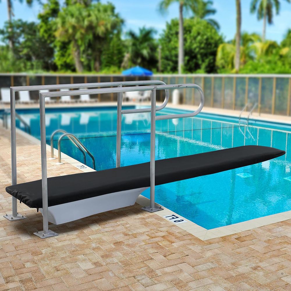 6 Ft Pool Diving Board Cover,600D Oxford Weatherproof Diving Board Cover,UV Resistance Diving Board Protective Cover for Summer Winter Outdoor Climatic Dust Prevention - Image 2