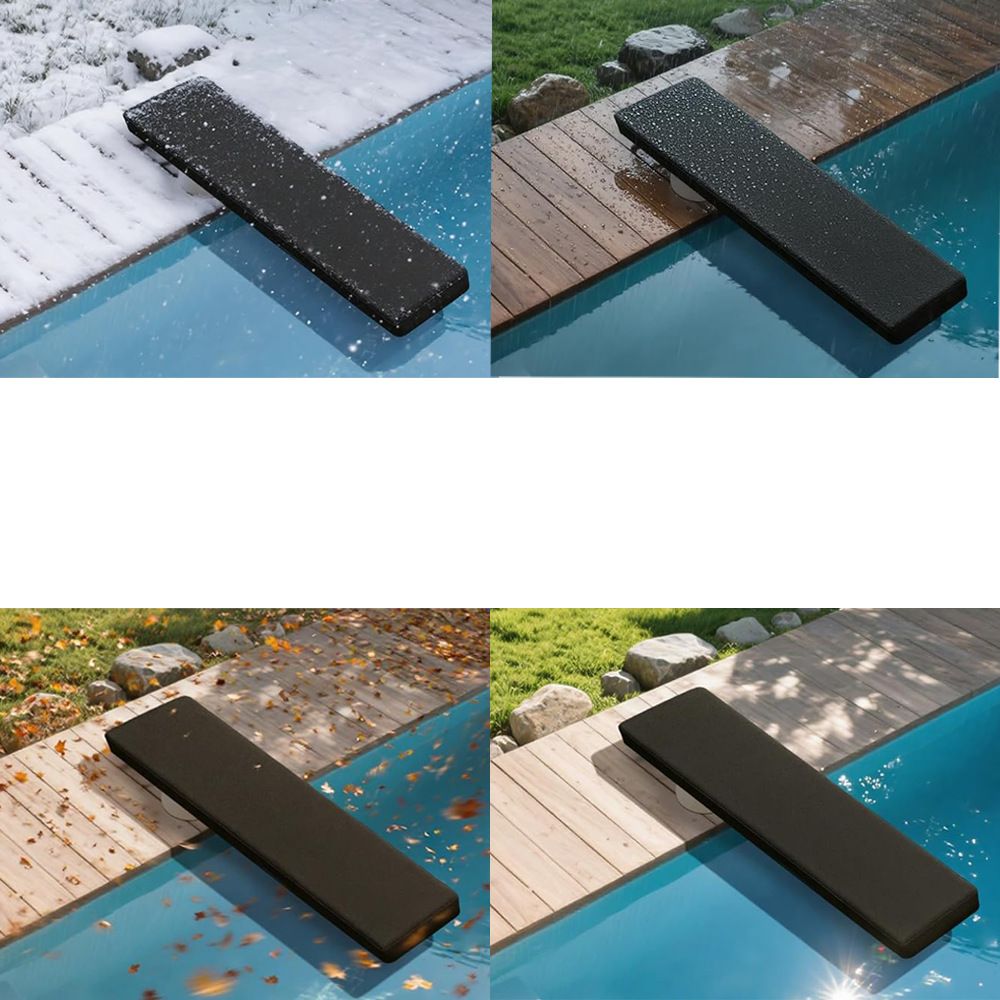 6 Ft Pool Diving Board Cover,600D Oxford Weatherproof Diving Board Cover,UV Resistance Diving Board Protective Cover for Summer Winter Outdoor Climatic Dust Prevention - Image 4