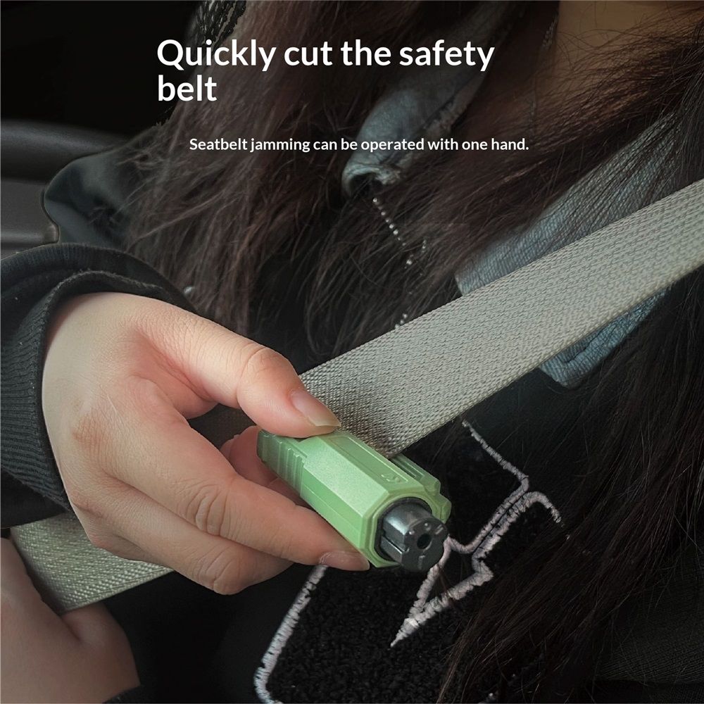 Window Breaker and Seatbelt Cutter Keychain,2 in 1 Car Safety Hammer Glass Break Under Water,Emergency Window Punch Escape Tool for Vehicle (3, redgreenorange) - Image 4
