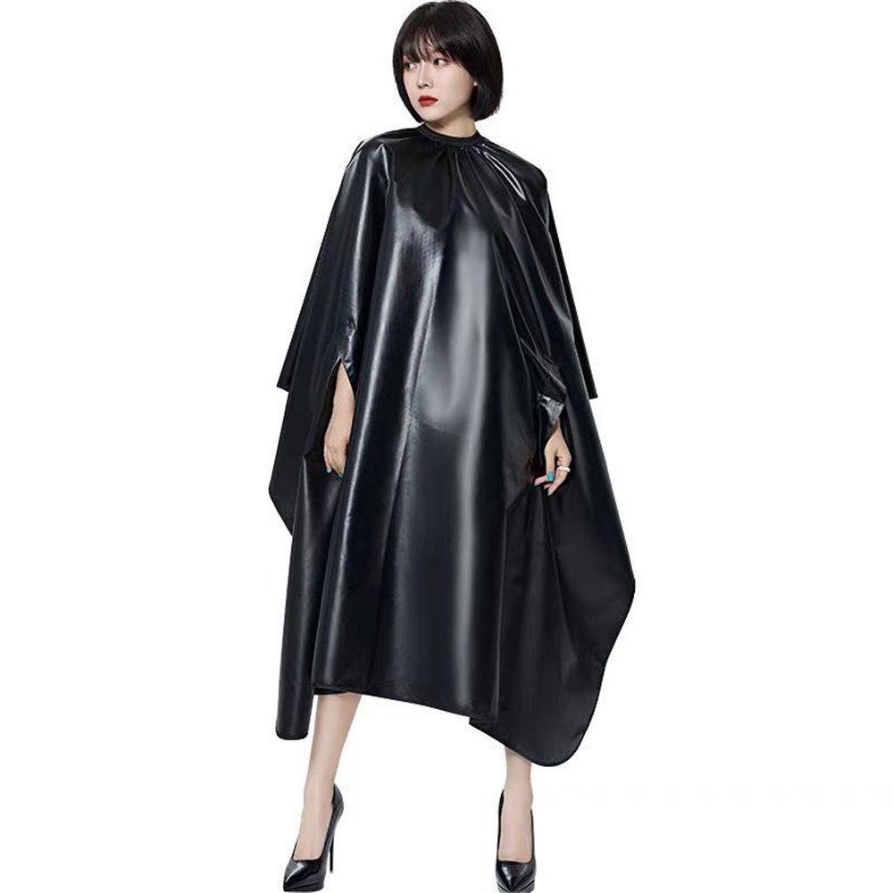 Professional Hair Chemical Hair Shawl Waterproof Bleach Proof Hair Color Dye Shawl, Cape Adjustable Neck Part for Adults and Youth (black) - Image 1