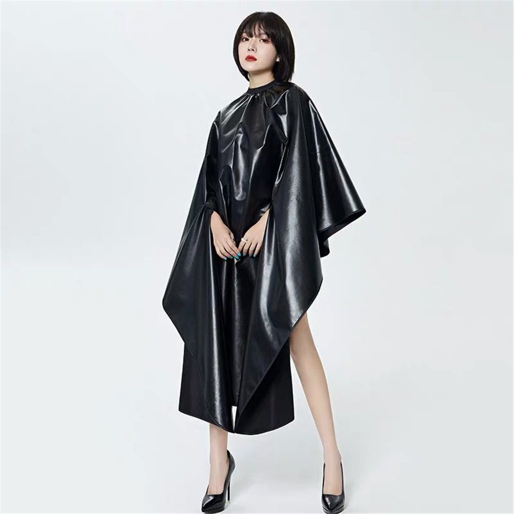 Professional Hair Chemical Hair Shawl Waterproof Bleach Proof Hair Color Dye Shawl, Cape Adjustable Neck Part for Adults and Youth (black) - Image 2