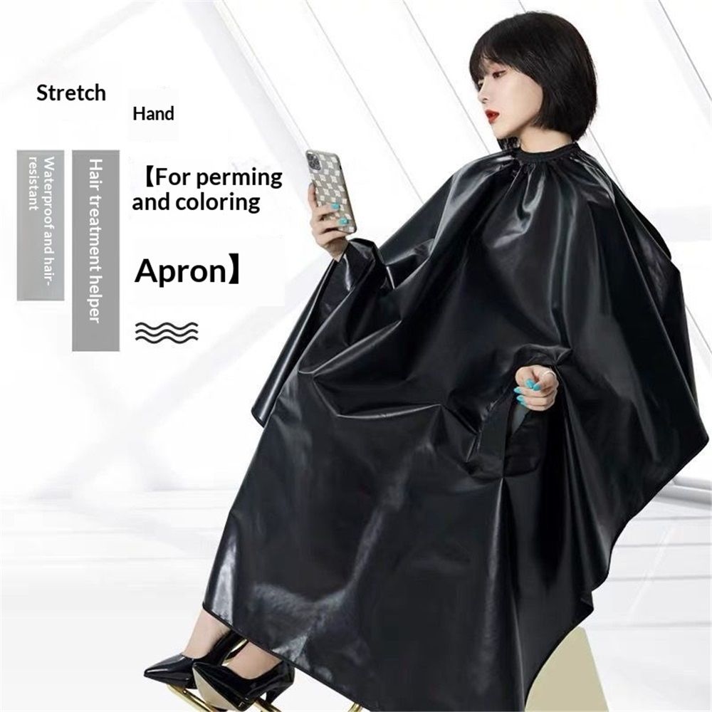 Professional Hair Chemical Hair Shawl Waterproof Bleach Proof Hair Color Dye Shawl, Cape Adjustable Neck Part for Adults and Youth (black) - Image 5
