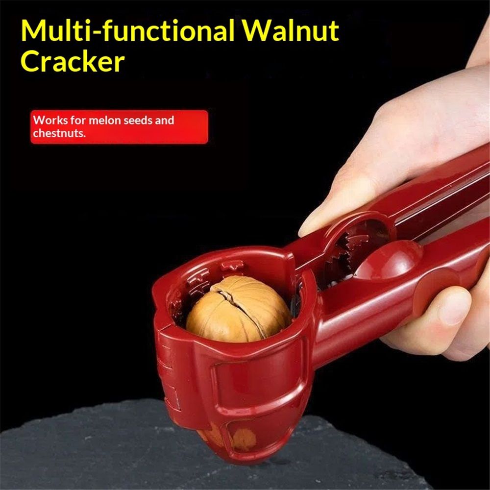 Nut Cracker Tool, Nutcracker Tool for All Nut Walnut Plier with Non-Slip Handle Red Pecan Nut Cracker Tool Multifunction Sheller Opener for Melon Seeds Walnut Chestnut - Image 2