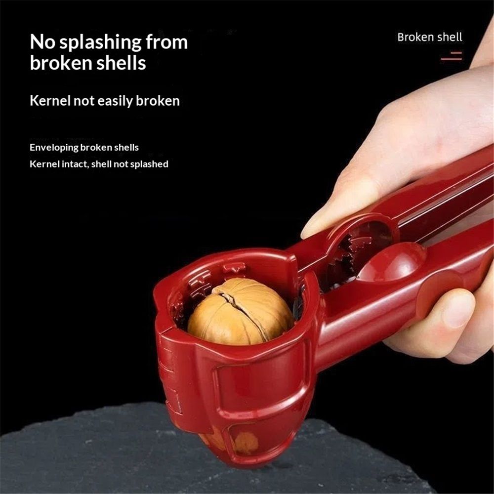 Nut Cracker Tool, Nutcracker Tool for All Nut Walnut Plier with Non-Slip Handle Red Pecan Nut Cracker Tool Multifunction Sheller Opener for Melon Seeds Walnut Chestnut - Image 3