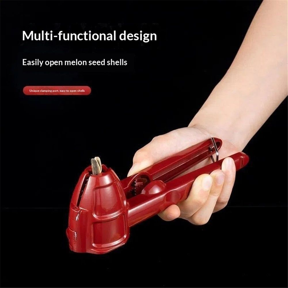 Nut Cracker Tool, Nutcracker Tool for All Nut Walnut Plier with Non-Slip Handle Red Pecan Nut Cracker Tool Multifunction Sheller Opener for Melon Seeds Walnut Chestnut - Image 4
