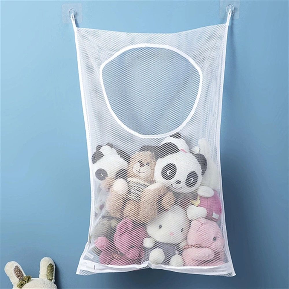 2 pack Hanging Laundry Hamper Bag, Portable Laundry Bag, 29 x 19 Inch Large Foldable Wall Hanging Laundry Basket with 2*2 Adhesive Hooks for Dirty Clothes Organization and Storage - Image 2