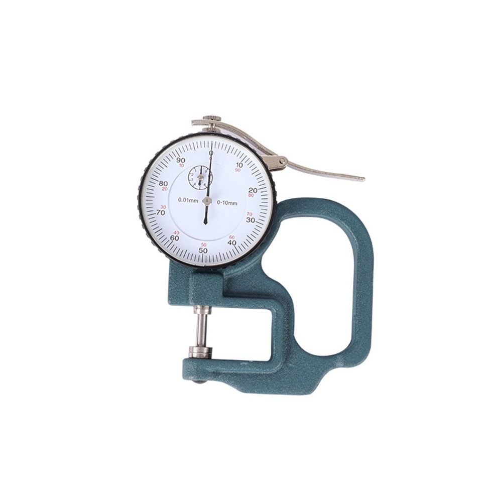 Dial Thickness Gauge, 0-10mm x 30mm / 1.18-inch Flat Head Thickness, Precision Round Dial, Indicator, Measuring Tool for Paper Leather Cloth Paper, Film, Wire 1 Pcss - Image 1