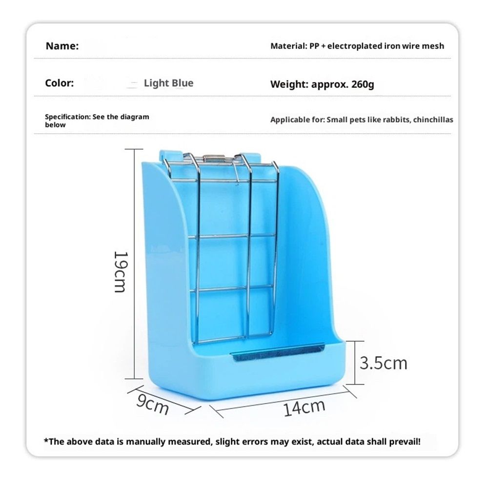 Hay Feeder for Rabbits, Guinea Pigs - Minimize Waste and Mess with 14*9*19cm Hanging Alfalfa and Hay Dispenser - Image 4