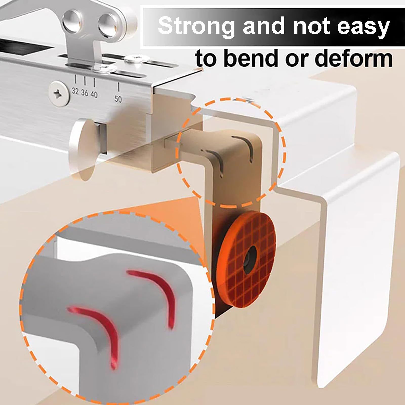 Adjustable Drawer Fixing Clamp, Drawer Front Installation Clips 2Pcs, for Cabinet Installation Tools Drawer Front Fixing Clip - Image 2