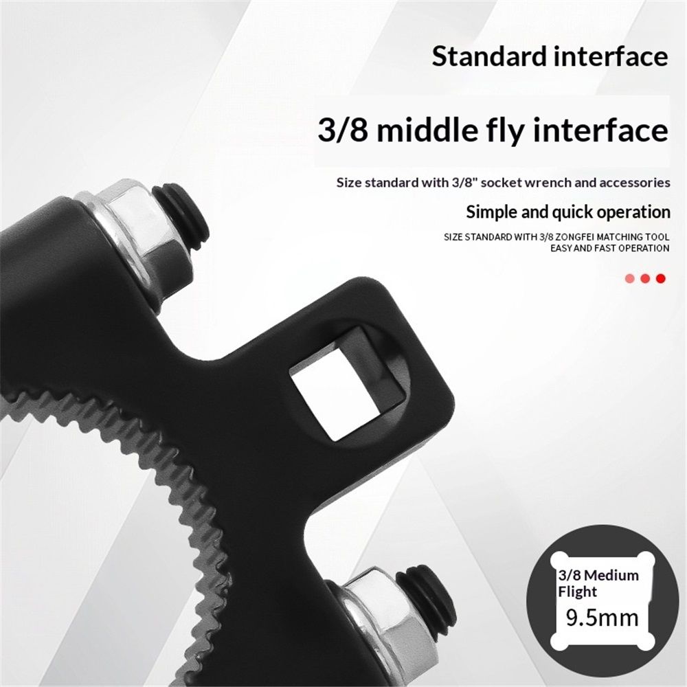 2 pack Inner Tie Rod Removal Tool, 3/8'' Universal Low Profile Tool and Inner Tie Rod Hex Wrench Repair Remover,Inner Tie Rod U-Wrench Repair Mechanic Tools for Quick Dismantling & Installation - Image 5