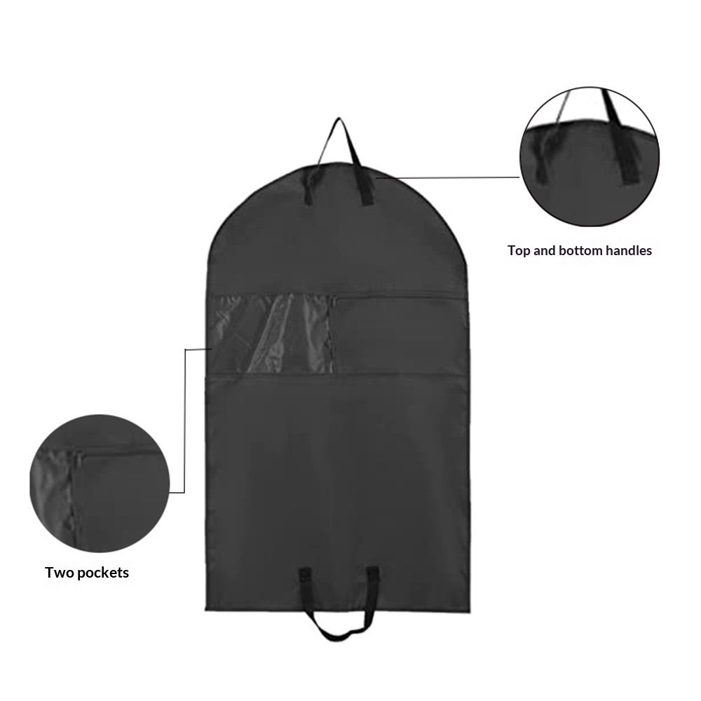 40Inch Garment Bag for Hanging Clothes, Waterproof Dance Costume Bags, Gusseted Hanging Garment Bags for Travel Storage, Kids Garment Bag, Garment Bag for Dance Competitions（Black-2 pack, oniy bag) - Image 5