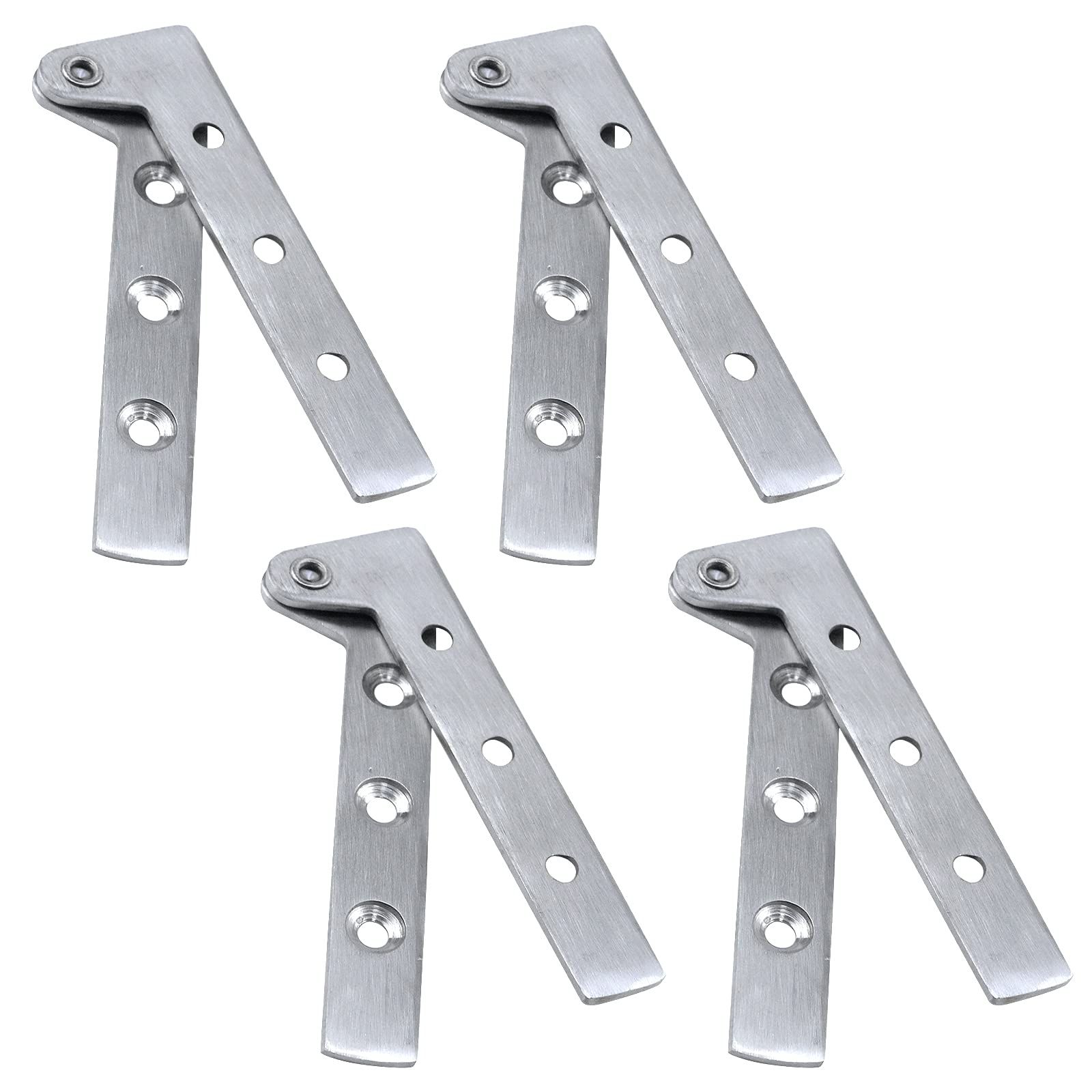 Pack of 8 360 Degree Rotatable Pivot Hinge for Window Fence Sheds Kitchen gate Closet Cupboards（Excluding screws） - Image 1