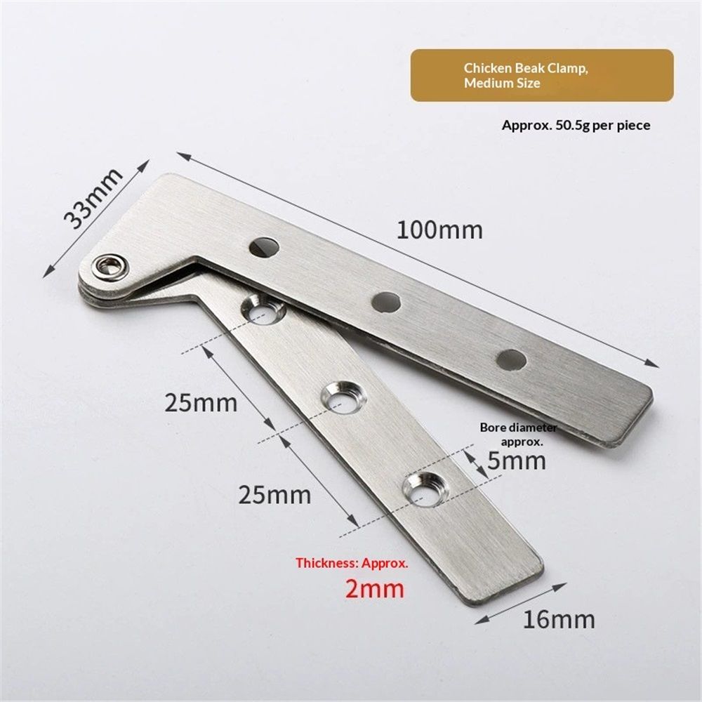 Pack of 8 360 Degree Rotatable Pivot Hinge for Window Fence Sheds Kitchen gate Closet Cupboards（Excluding screws） - Image 4