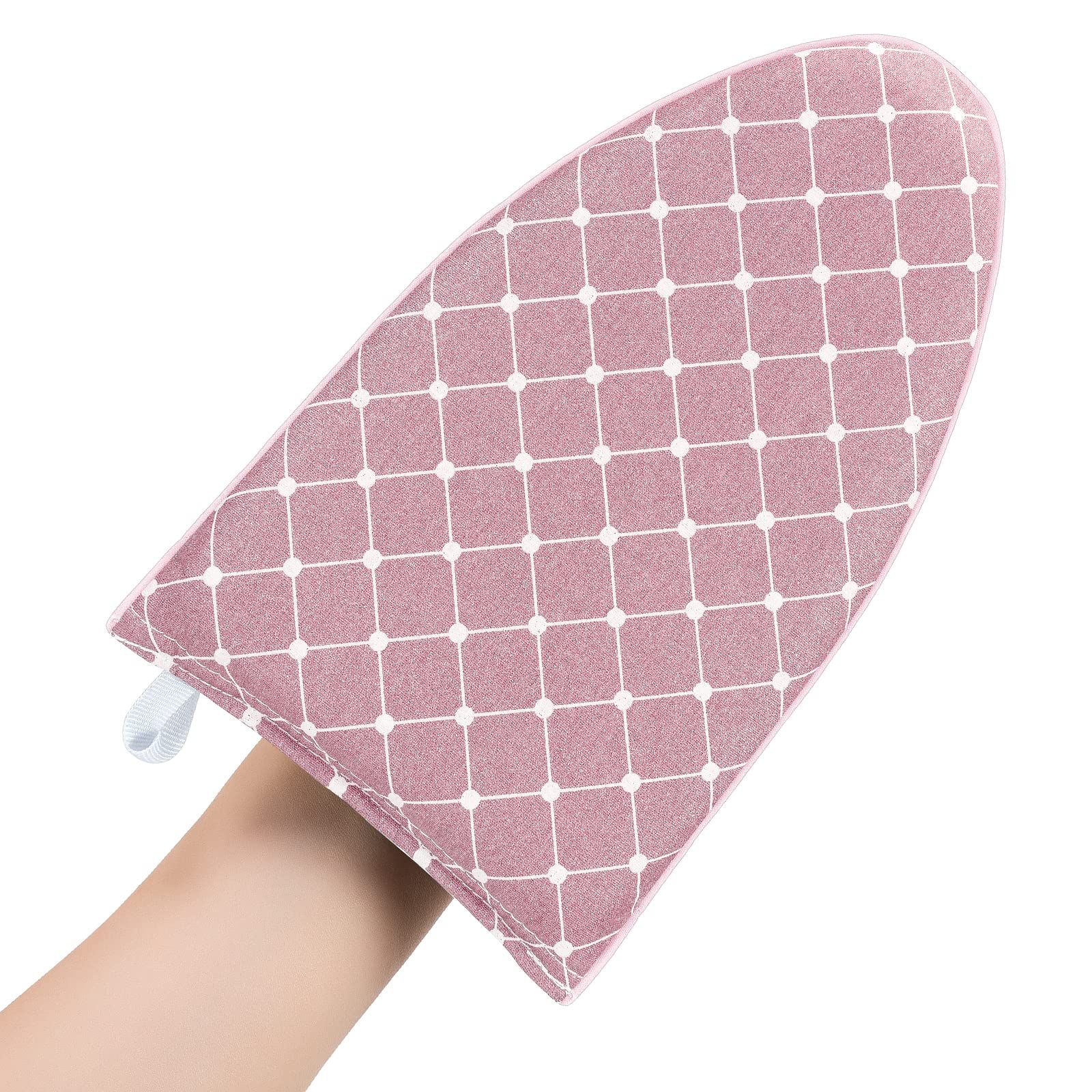 2 pack Garment Steamer Ironing Gloves Anti Steam Glove Heat Resistant Garment Steamer Mitt, Garment Steam Accessories for Clothes，pink - Image 1