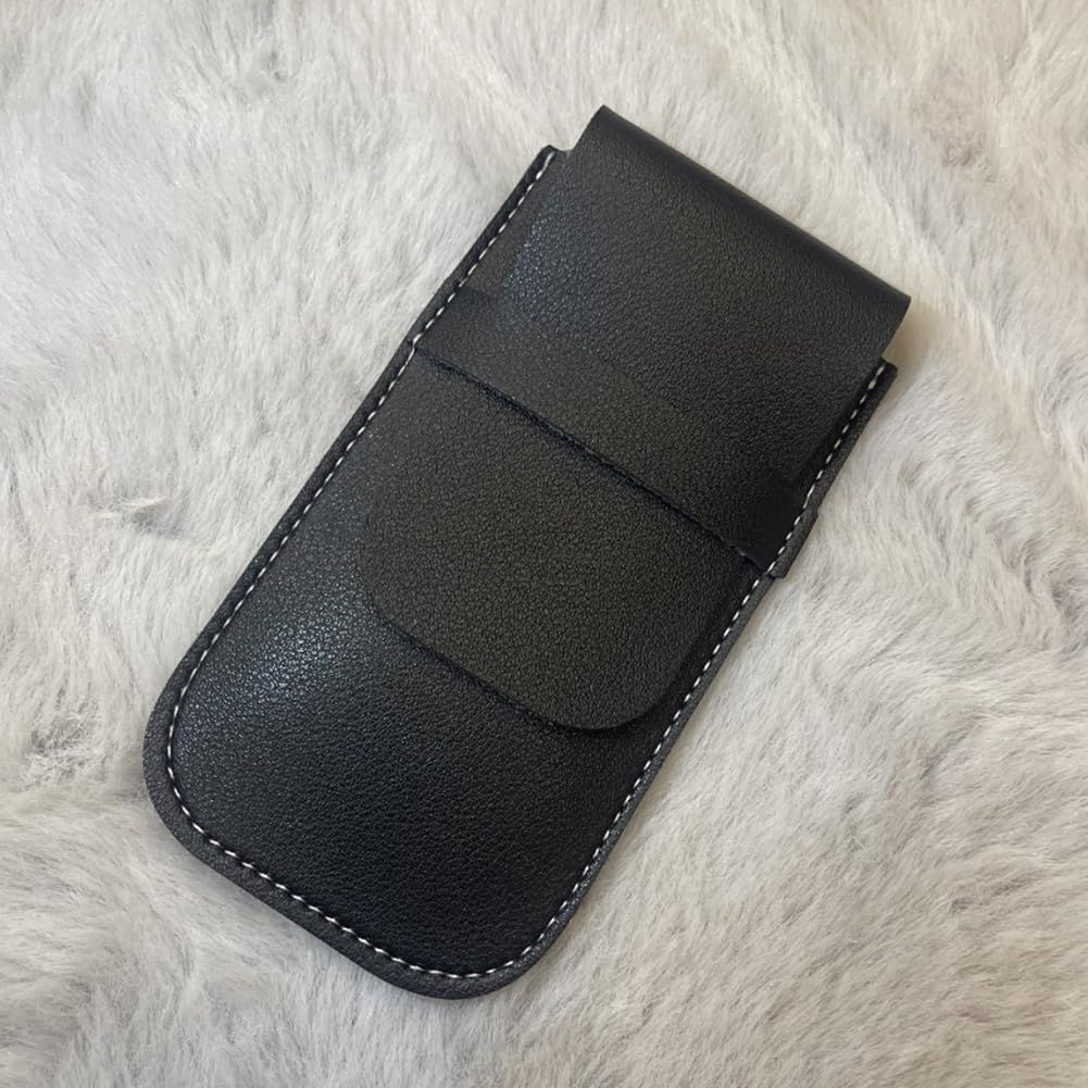 Leather Watch Pouches Portable Single Watch Travel Case Travel Bag For Travelling Business Trip (Black） - Image 5