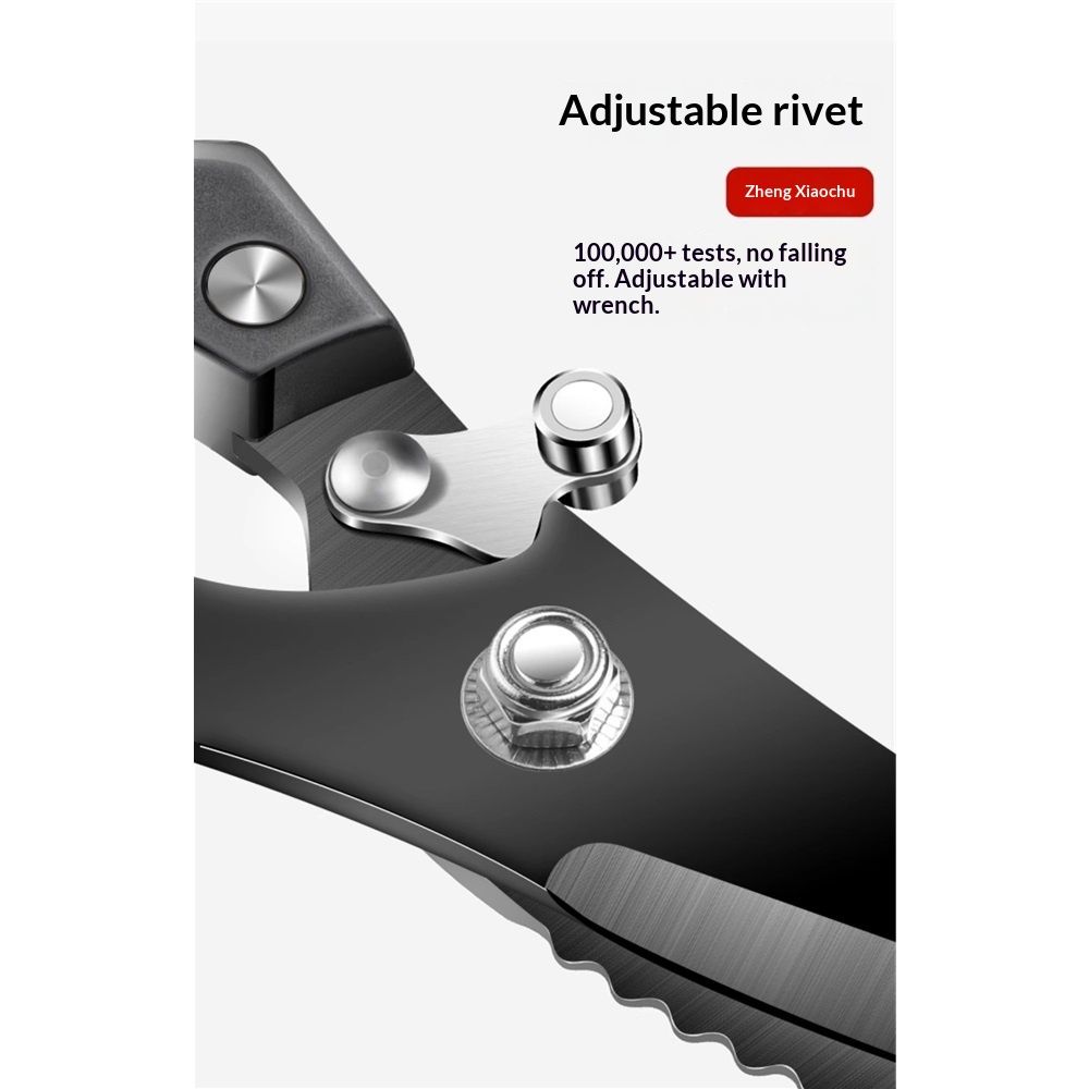 Poultry Scissors- Professional Heavy Duty Kitchen Shears for Spatchcocking Chicken and Meat Cutting- Multi-Purpose Kitchen Scissors for Food - Stainless Steel - Image 5