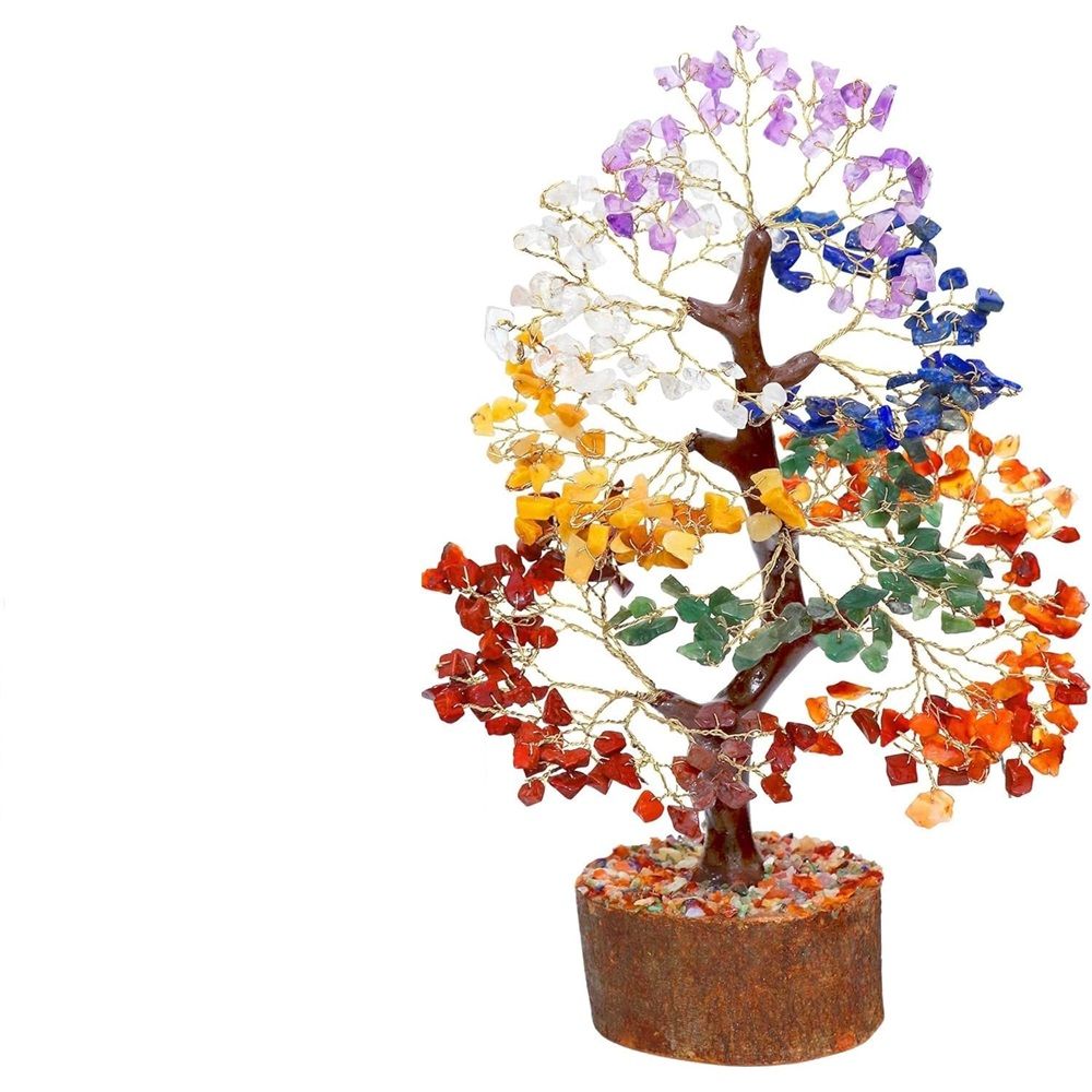 7 Chakra tree of life Crystal Healing Money Tree for Home Living Decor, Office Desk Decor | Handmade Feng Shui Bonsai for Positive Energy, Wealth & Good Luck | Birthday Gifts for Men, Women, Mom - Image 1