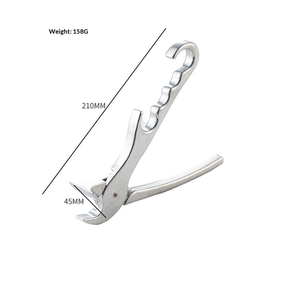 Pan Gripper, Premium Pizza Pan Gripper Aluminium Alloy, Heavy Duty Pizza Pan Tongs Stone Pot Clamp for Lifting Hot Plate, Bowl, Plate, Tray with Food Out from Microwave, - Image 5