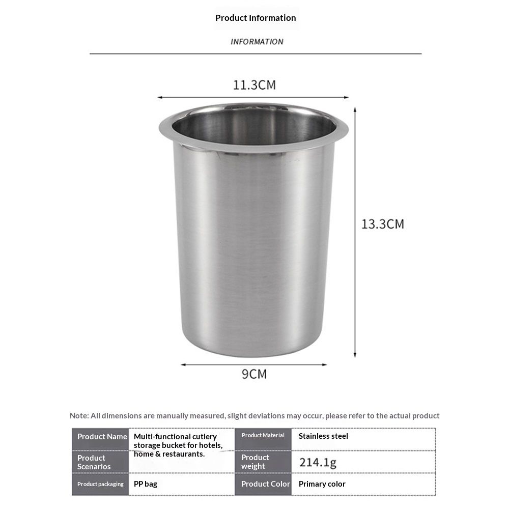 Countertop Utensil Holder Stainless Steel - Stainless Steel Utensil Holder for Kitchen and Bars, Odor and Rust Resistant, Durable and Dishwasher Safe, - Image 5