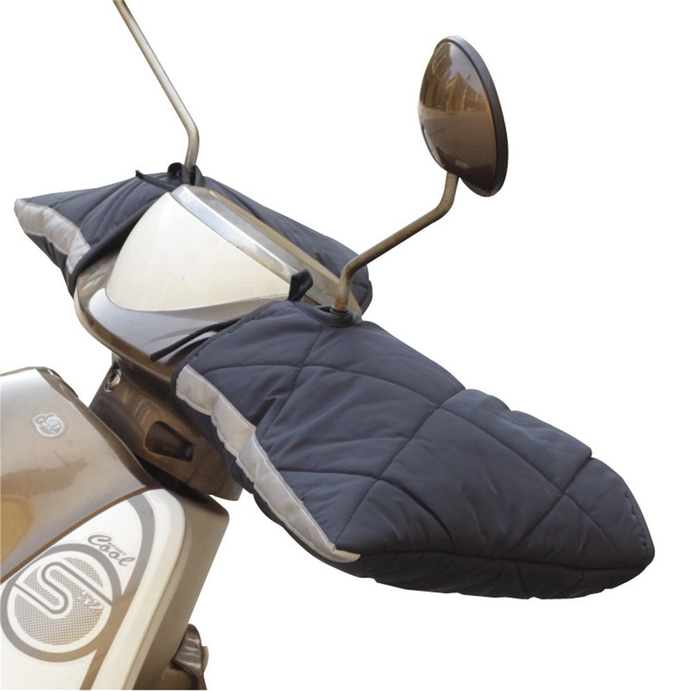 Motorcycle Handlebar Muffs Gloves Riding Cycling Mittens for Scooter E-Bike Snowmobile Cold Weather Waterproof Windproof Thermal Gloves （With reflective strip） - Image 1