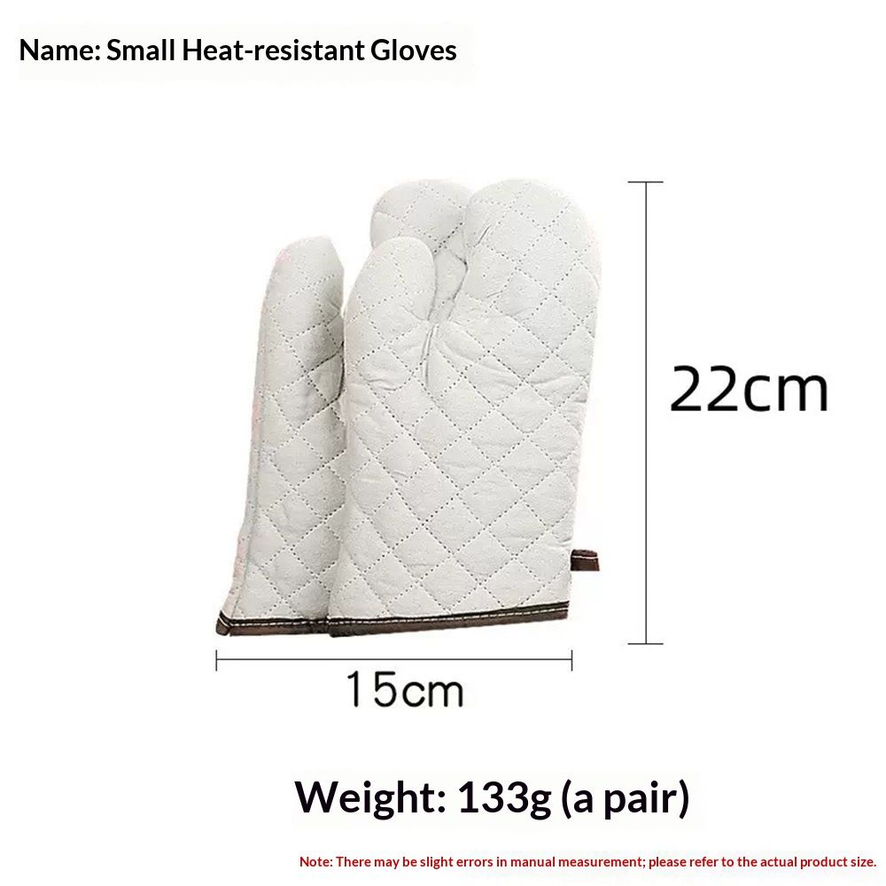 Cotton Oven a pair , High Heat Resistant Microwave Gloves, Kitchen Mitts for Baking,Cooking, BBQ, Small - Image 5
