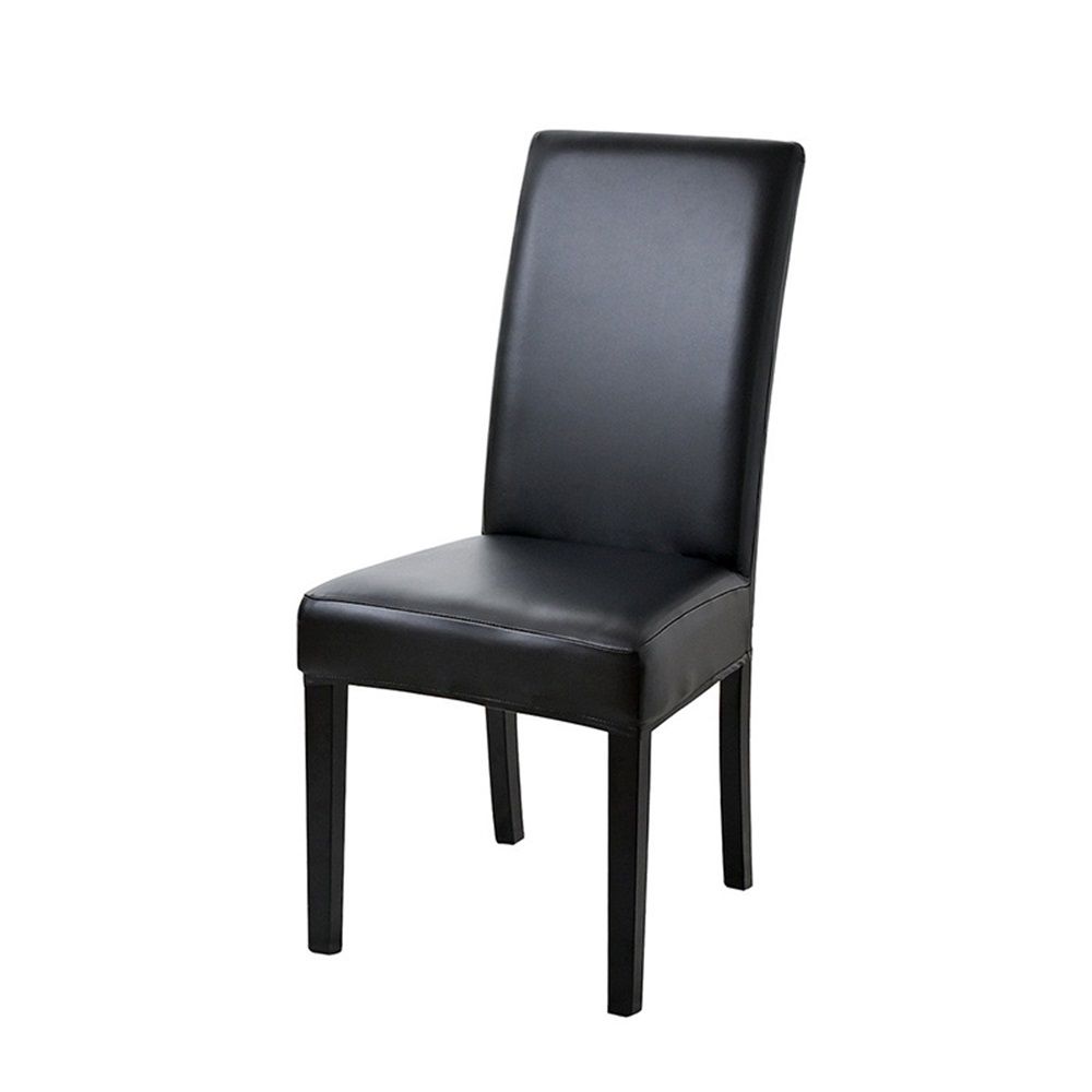 Chair Covers for Dining Chairs Set of 4, Super Stretch Waterproof Kitchen Chair Covers Thickened Washable Dining Chair Slipcovers Black Chair Seat Covers for Dining/Kitchen/Banquet - Image 4