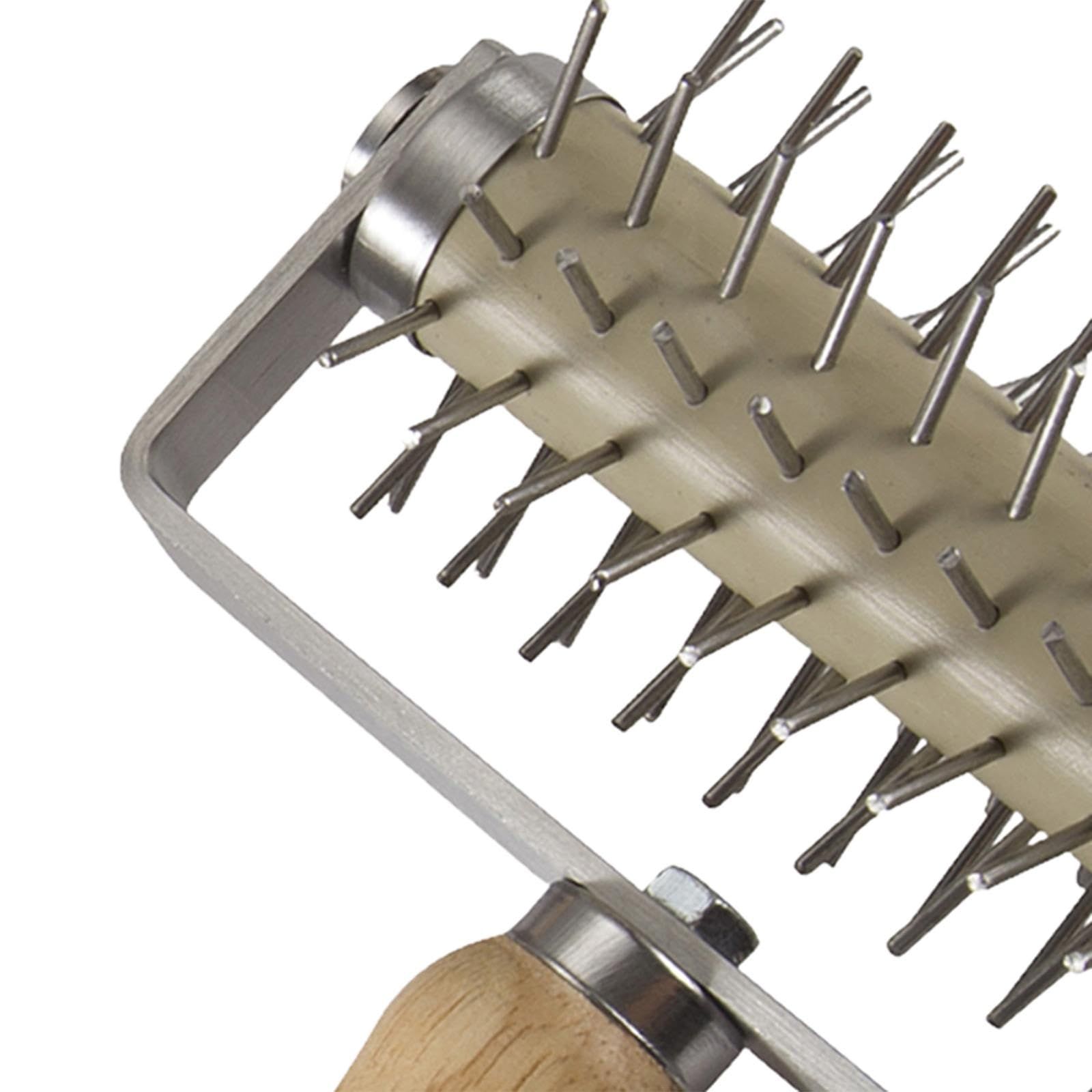 Generic Pizza Dough  Stainless Steel Easy to Clean Bread Needle Pastry Roller with, 13cmx19.3cm Pizza Cake Pie Bread Pastry Baking Tool （large size） - Image 4