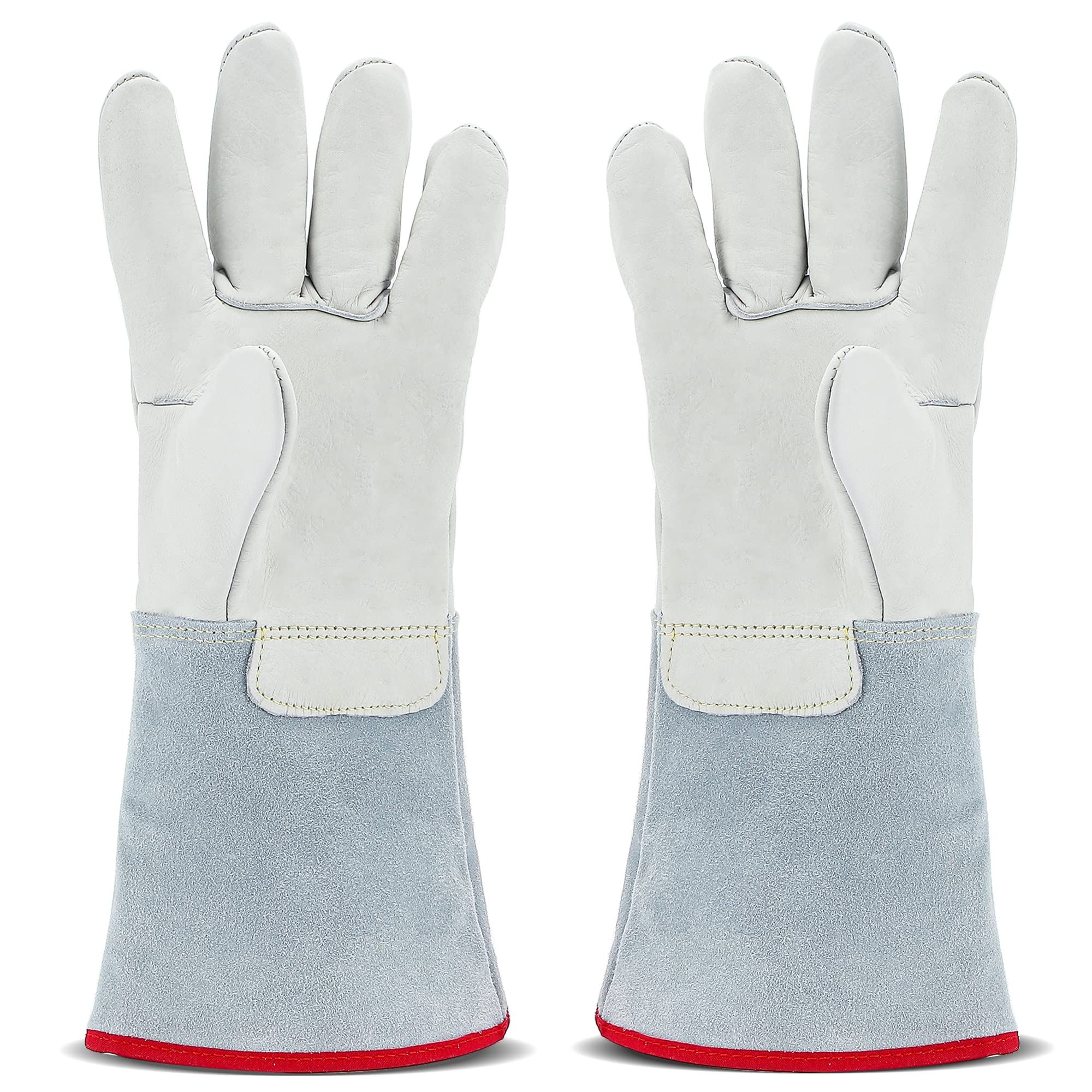 Cryogenic Gloves 40cm Long Mid-arm LN2 Protective Gloves for Liquid Nitrogen/Dry Ice/Cold Storage - Image 1