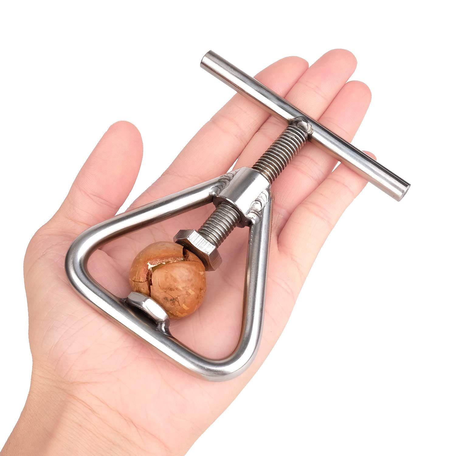 Nutcracker Black Nutcracker Stainless Steel Nutcracker Nutcracker Heavy duty Nutcracker Tool for all nuts, including black walnuts, hazelnuts, almonds, walnuts, - Image 3