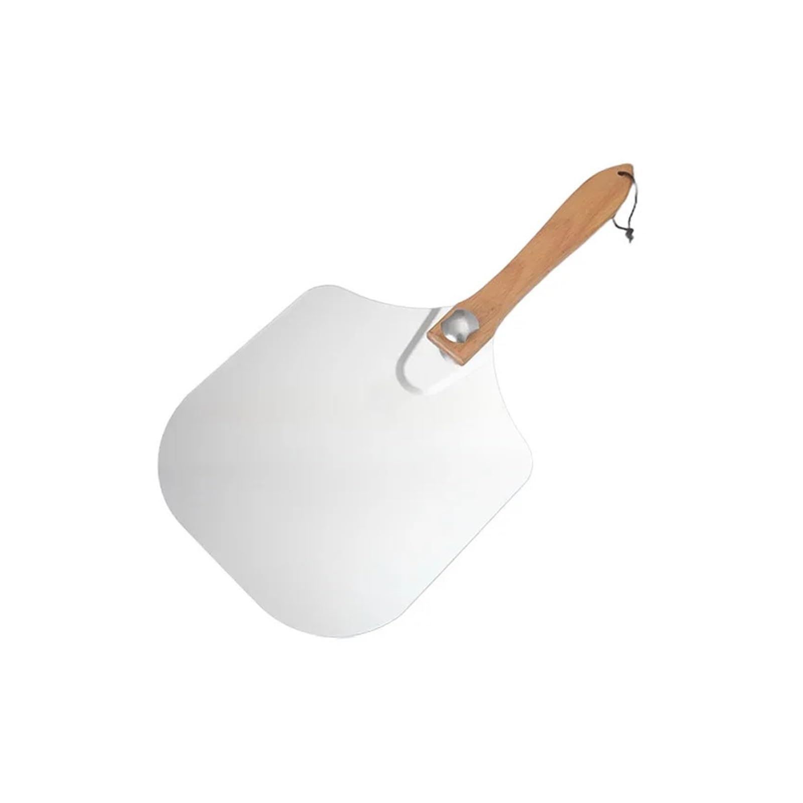 Removable Pizza Shovel With Foldable Wooden Handle For Easy Storage Spatula Paddle For Baking(Flat handle) - Image 1