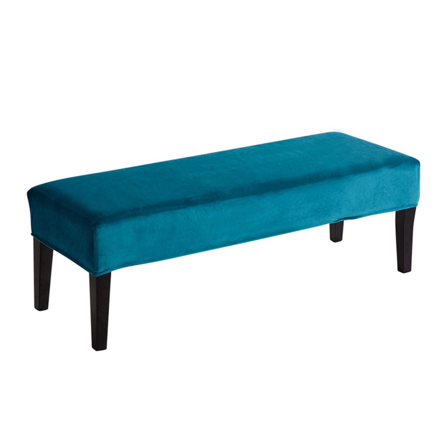Dining Room Bench Covers,Soft Stretch Thick  Bench Slipcover, Removable Washable Bench Cushion Slipcovers for Living Room, Bedroom, Kitchen(Peacock Blue) - Image 1