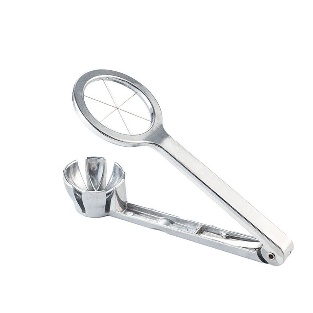 Best Utensils Stainless Steel Egg Slicer Wedger Cutter, Divides Hard Boiled Eggs Into 6 Equal Segments In One Action - Image 1