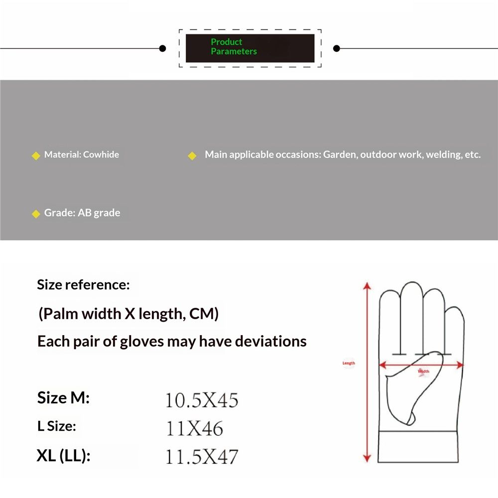 Long Gardening Gloves for Women Thorn Proof,Rose Pruning Cowhide Leather Garden Gloves for Cactus, Rose and Blackberry (L) - Image 4
