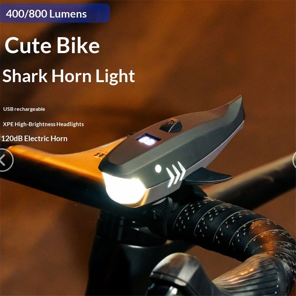 Bike Horn with Light,120dB Electric Bicycle Bell & Rechargeable Headlight, IPX4 Waterproof Kids Bike Accessories for Boys/Girls, Scooters - Image 3