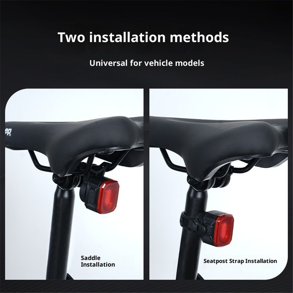 Smart Bike Tail Light Brake Sensing Bicycle Rear Lights Rechargeable Waterproof Bright LED Bike Light Cycling Safety Road BikeTaillight Accessories 6 Modes - Image 3
