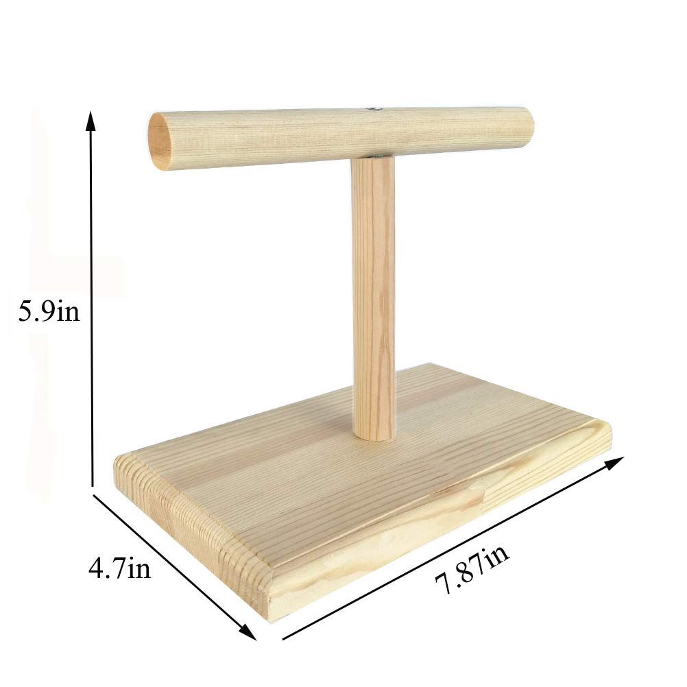 Small Bird Perch,Bird Play Stand,Portable Training Parrot Playstand, Bird Cage Toys for Cockatiels Conures Parakeet Finch Lovebirds - Image 5